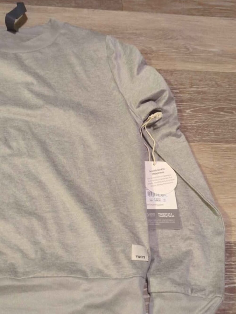 Vuori xxs daydream crew light heather gray new - Picture 3 of 4